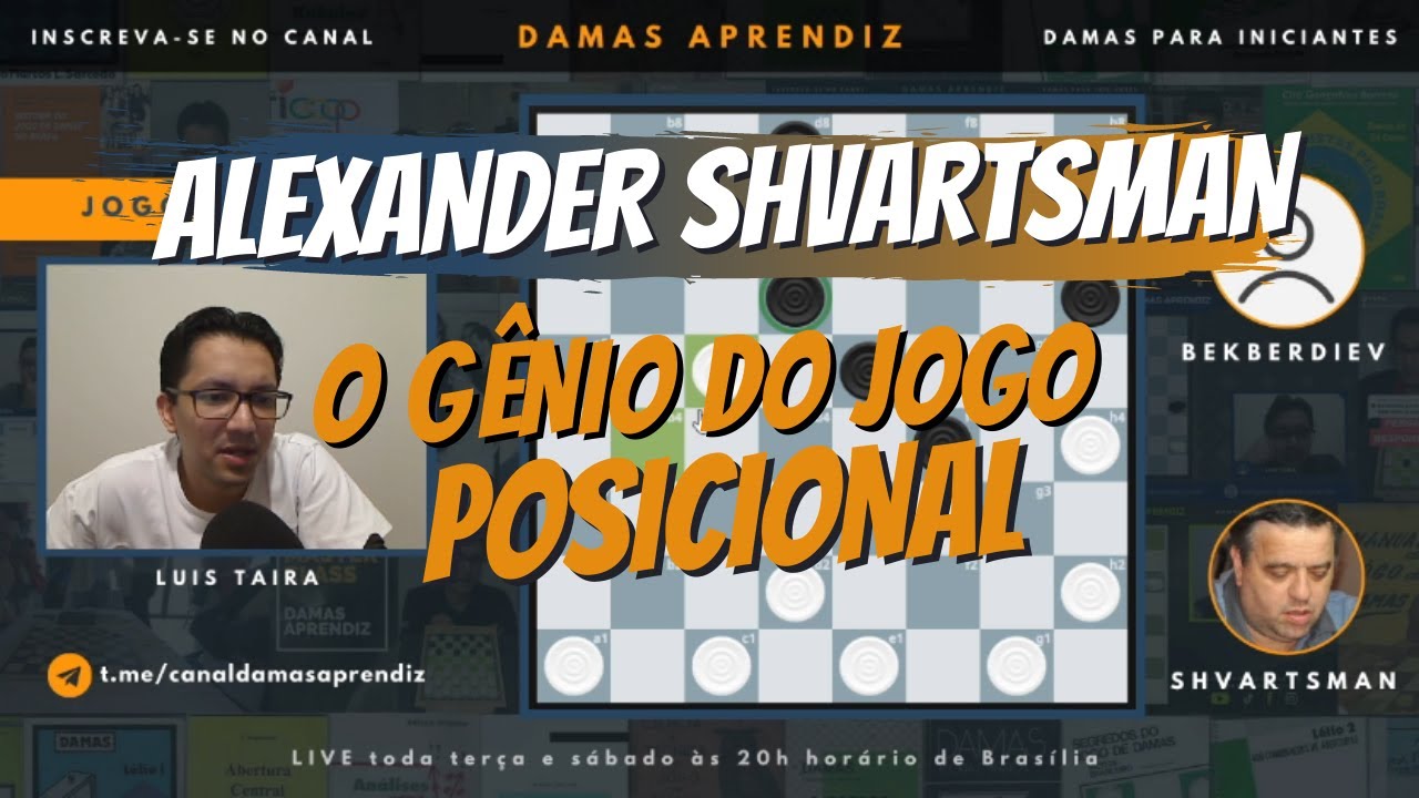 Jogo de Mestre #3 - Alexander Shvartsman x Bekberdiev (1985) | Abertura Asa Negra | Jogo de Damas
