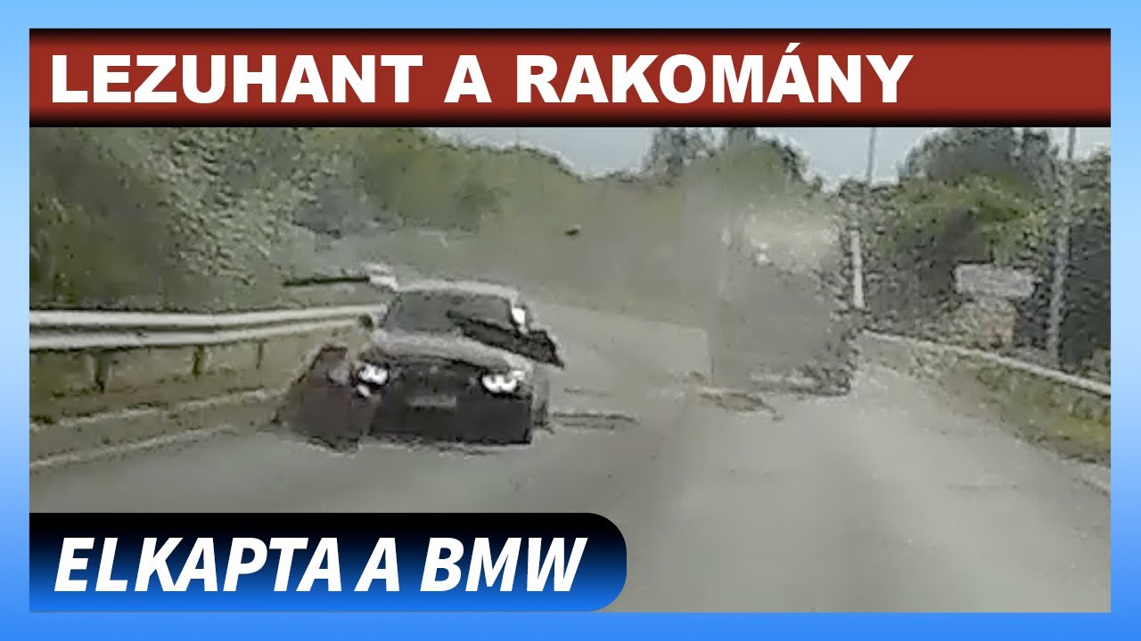 LEZUHANT a rakom&aacute;ny, TELIBE TAL&Aacute;LTA egy BMW a M&eacute;ta utcai fel&uuml;lj&aacute;r&oacute;n