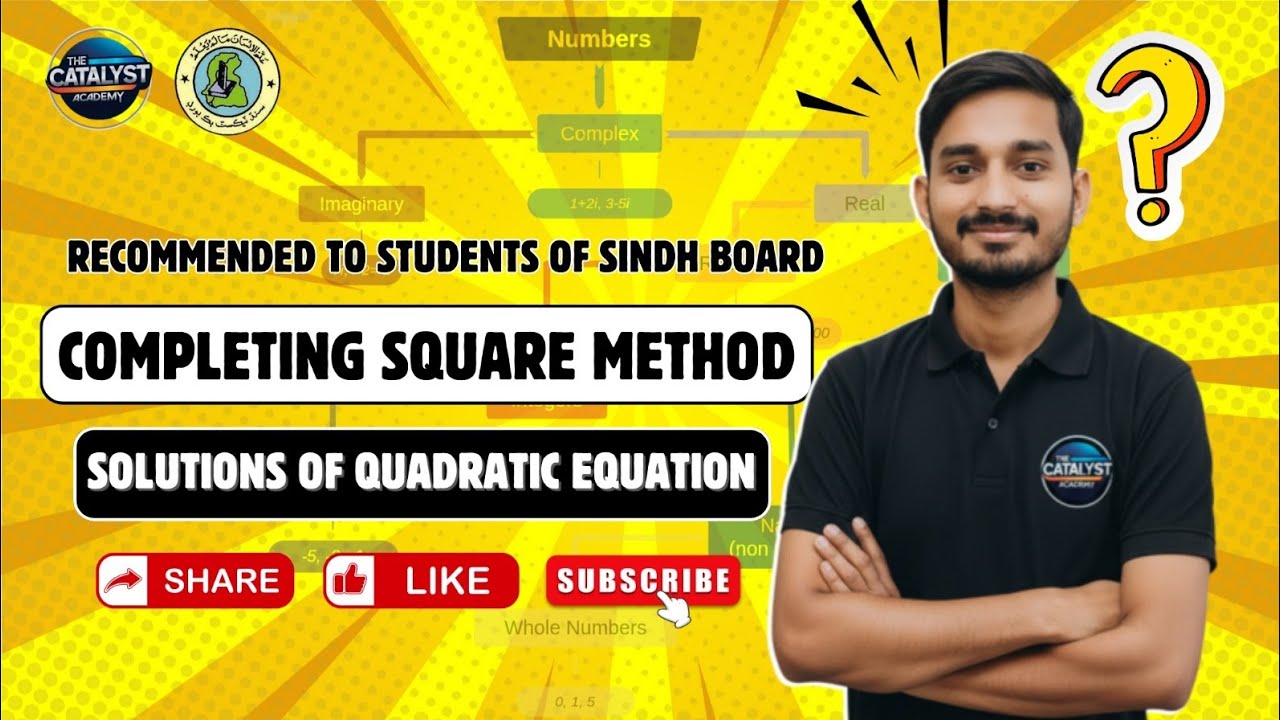 Completing Square Method | Solutions of Quadratic Equation | Algebraic Equations | Class 9.