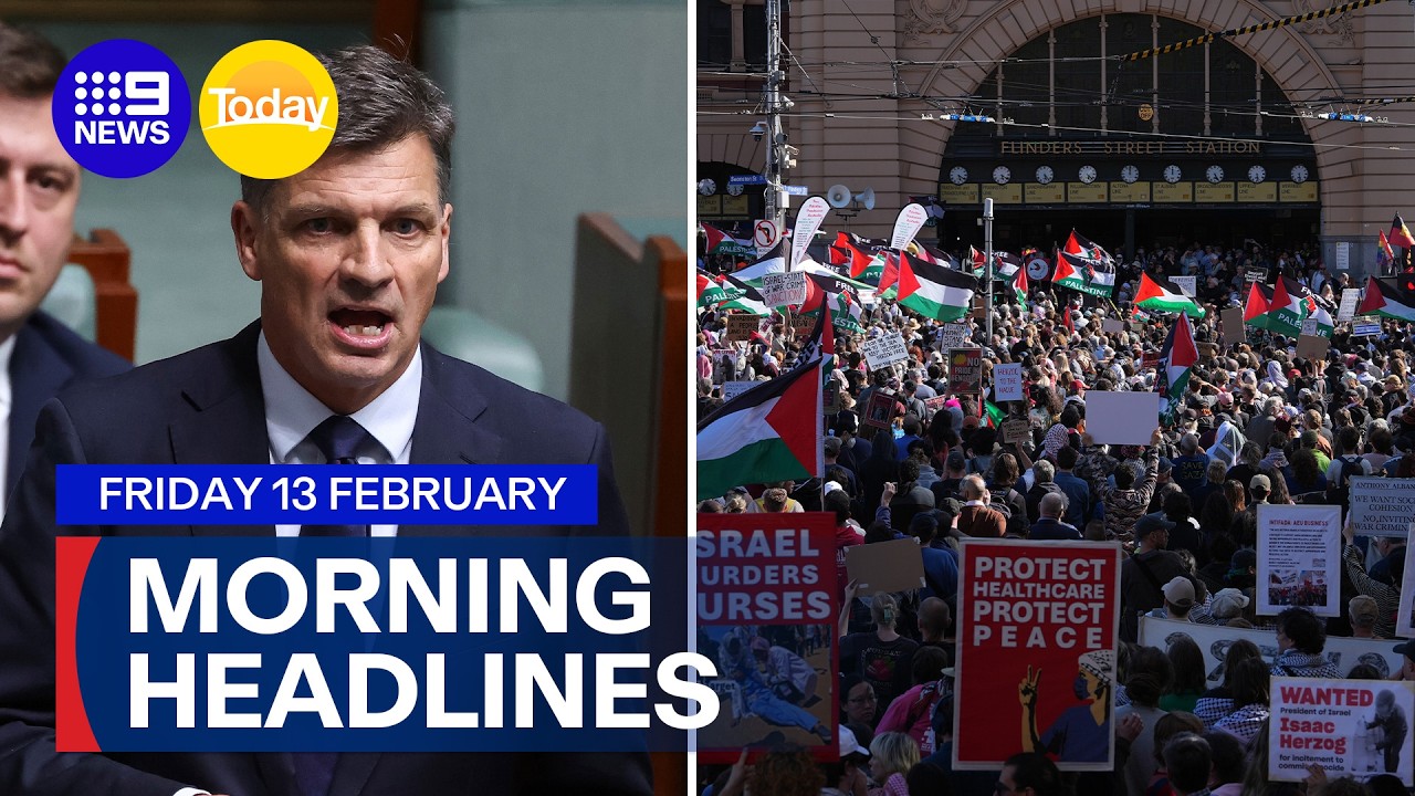 Liberal Party leadership vote; Melbourne protests over Israeli President‘s visit | 9 News Australia