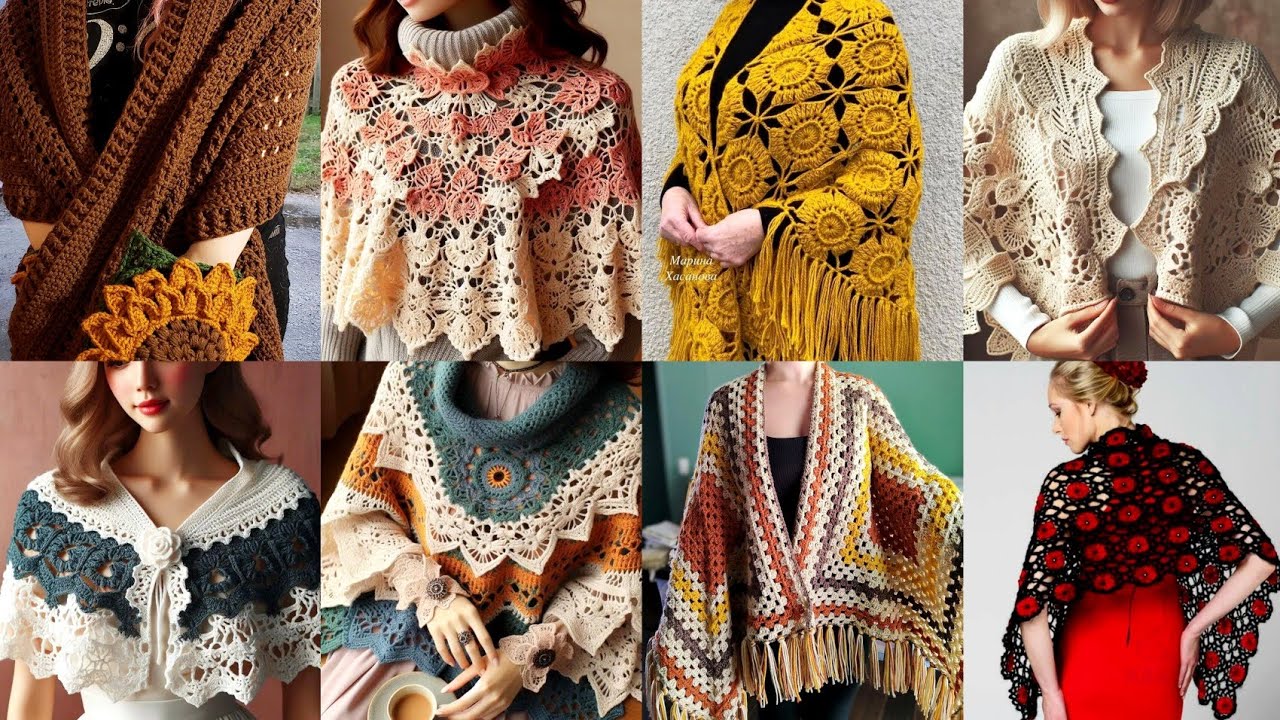 Artistic Crochet Shawls Fit for a Queen 👑Luxury Crochet Shawls That Look Expensive & Royal