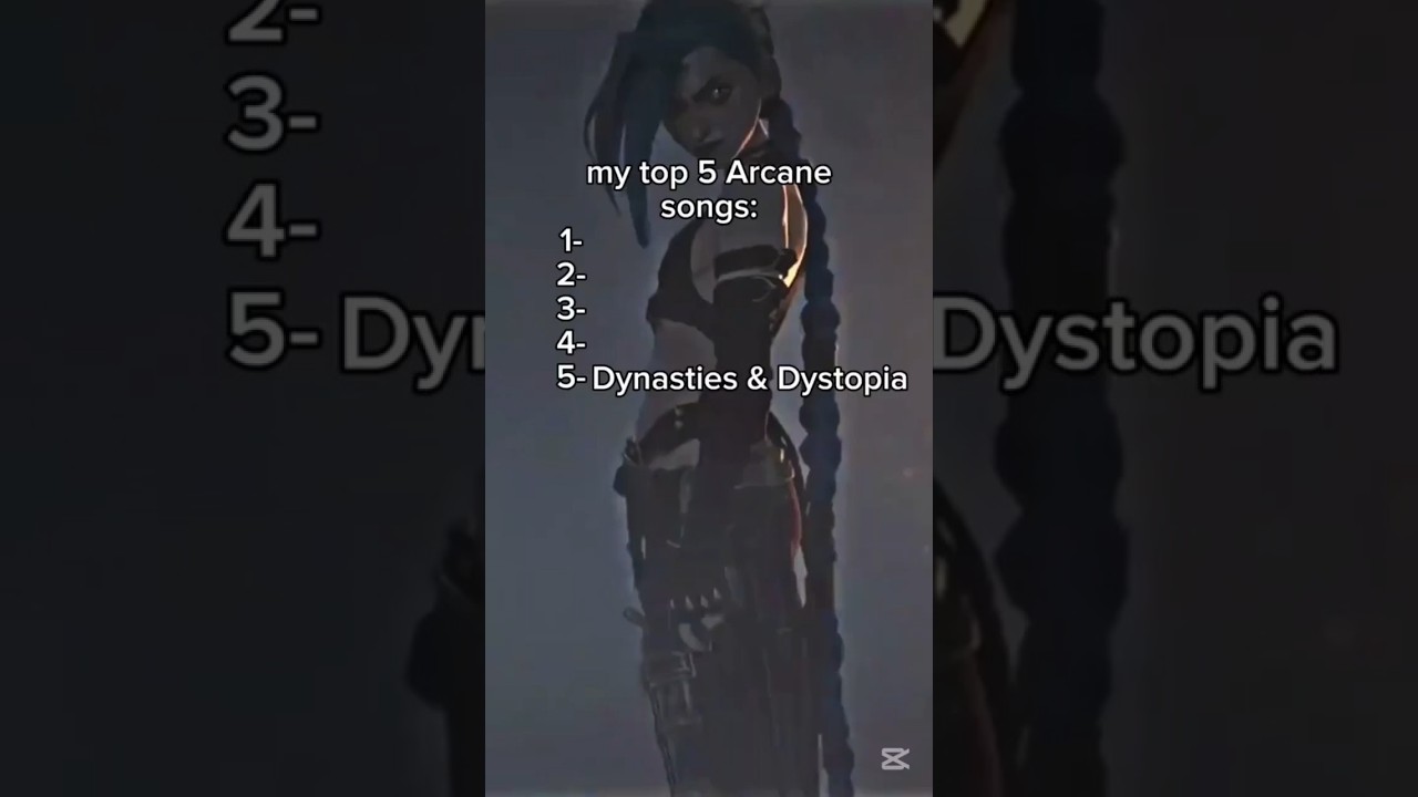 My top 5 arcane songs  #arcane #arcaneleagueoflegends #jinx #vi #caitlyn #soundtrack #ranking