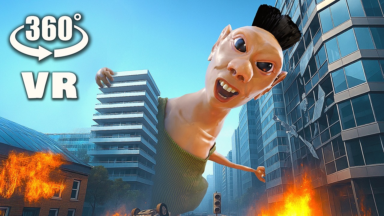 VR 360&deg; GIANT HAMOOD HABIBI in the City