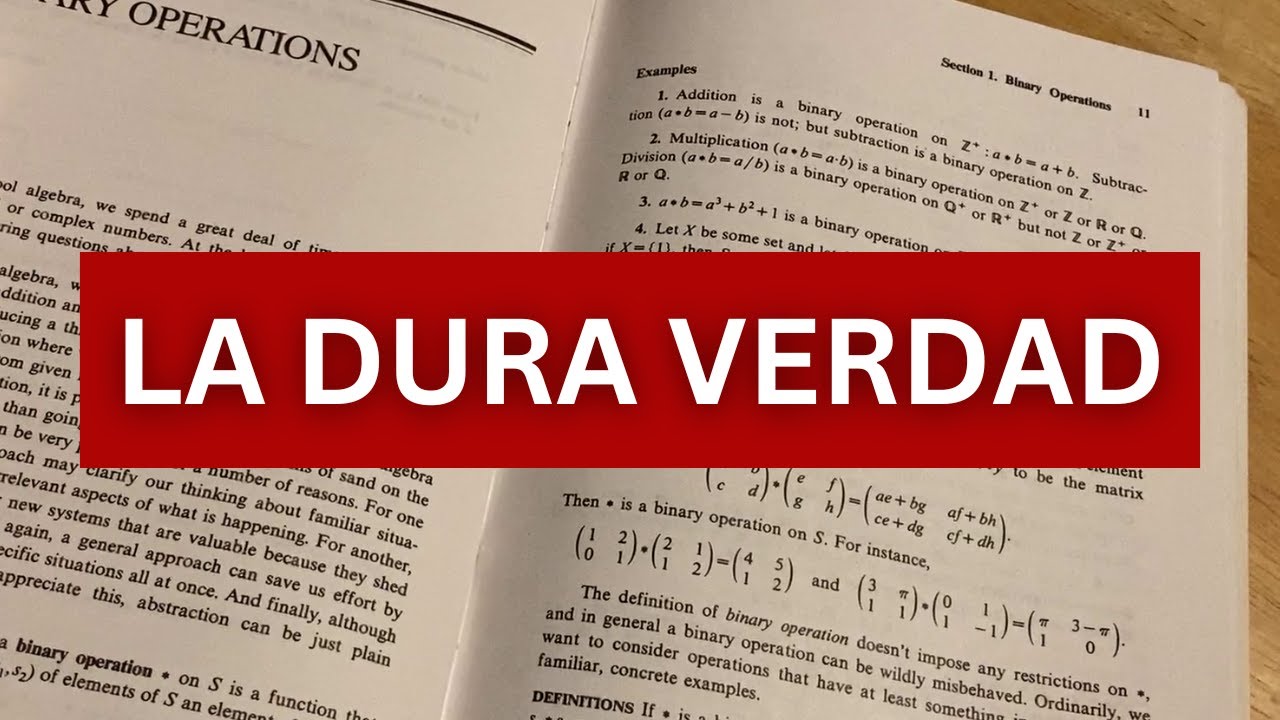 La Dura Verdad Sobre Leer Libros de Matemáticas