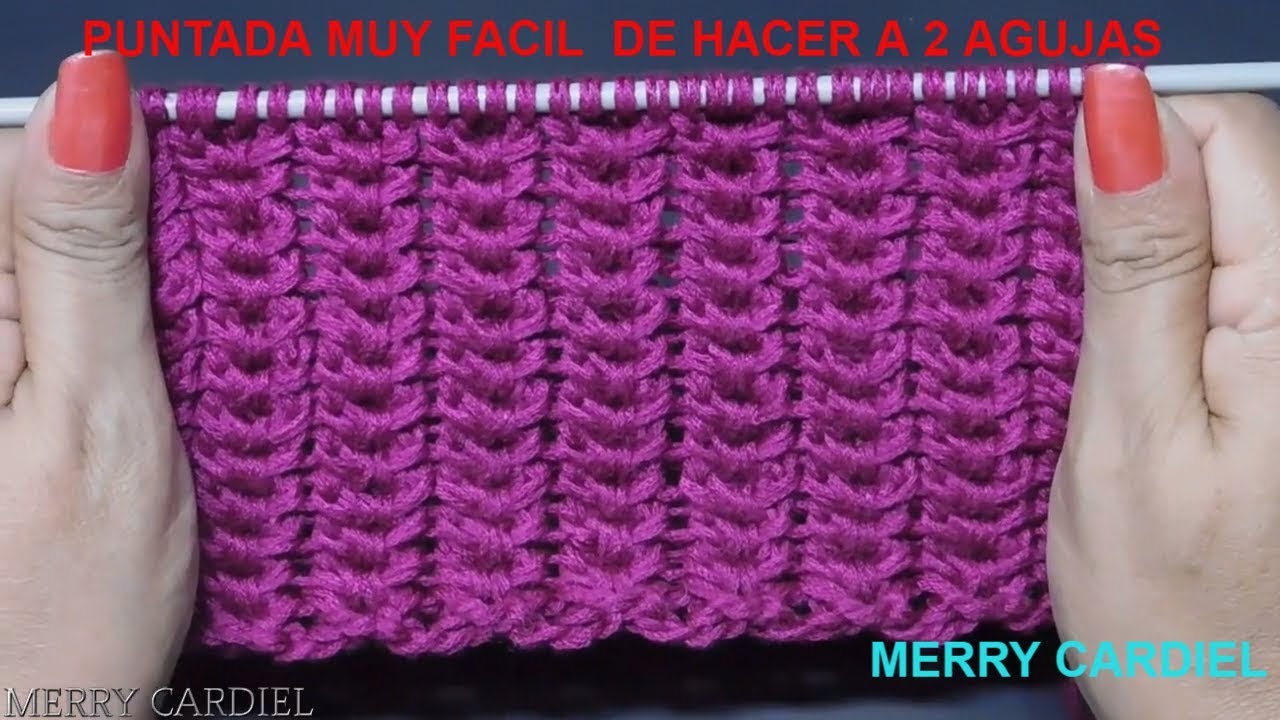 Como Tejer Con 2 Agujas Paso A Paso FACIL