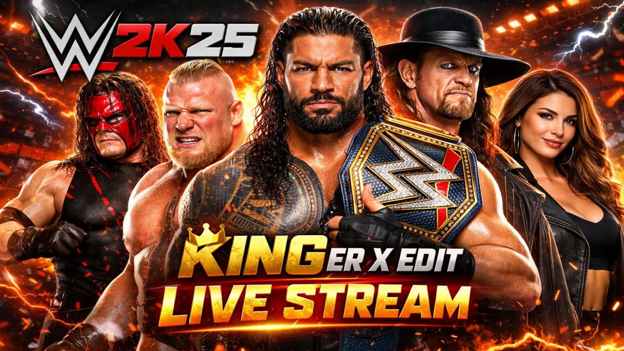 WWE 2K25 Short Live 🔴 | Roman Reigns vs Female Wrestler #shorts #wwe2k25 #wwe2k25live #romanreigns