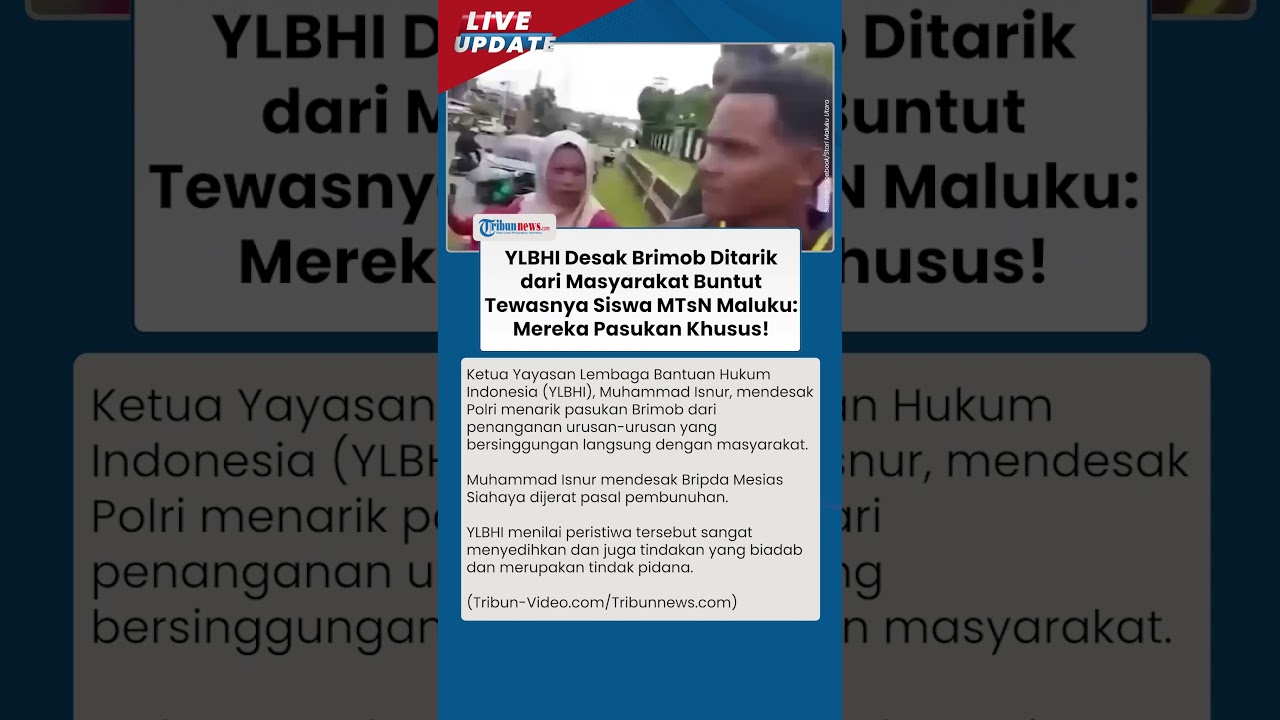 YLBHI Kecam Kekerasan Brimob di Tual Maluku, Desak Proses Pidana dan Reformasi Struktural Polri