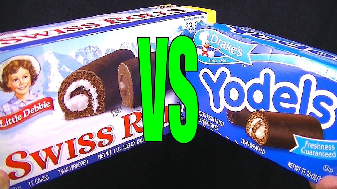 Little Debbie Swiss Rolls против Drake's Yodels Chocolate Snack Cakes, FoodFights Live Dessert и ...