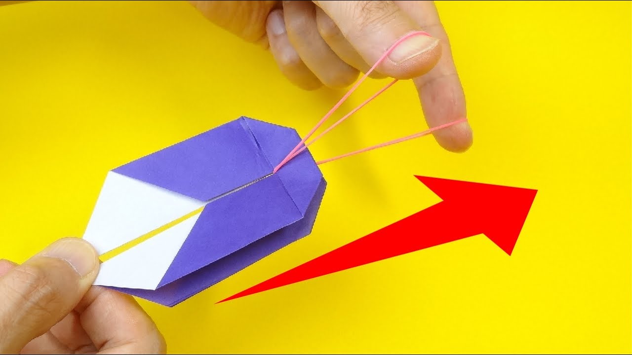 折り紙おもちゃ「セミひこうき」Origami Toy 