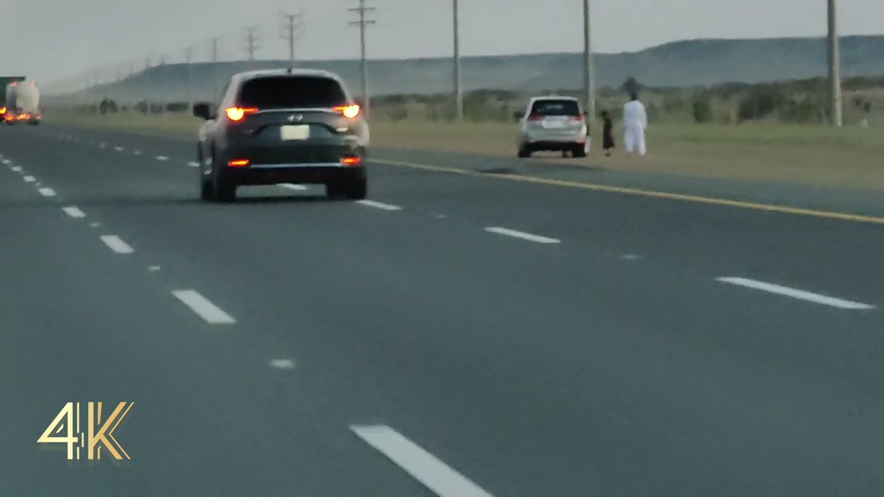 (9 - 1 - 2024 ) طريق ينبع جده - طريق المدينة ينبع ليلاً