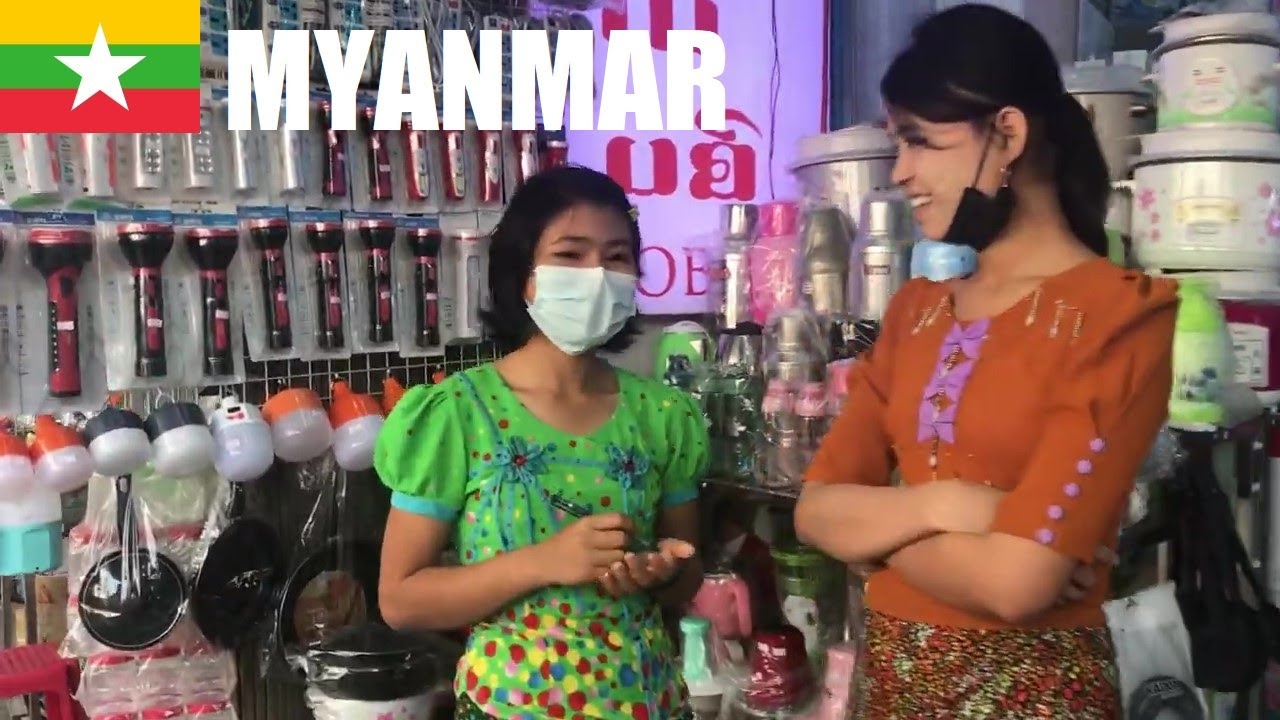 Lunchtime 🇲🇲 Myanmar People Yangon Business Activities Today