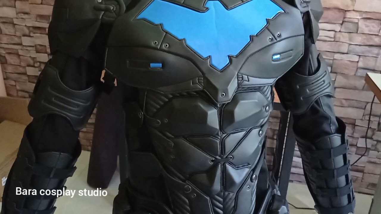 NIGHTWING LEATHER JACKET WITH BATMAN BEYOND BASE ARMOR