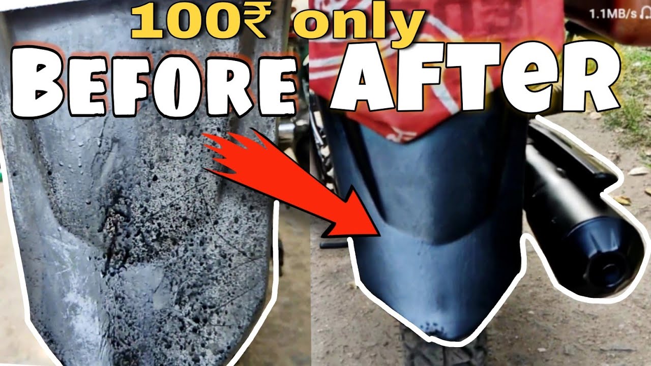 Renew Your Bike In just 100₹ | how to spray paint bike at home/Passion Pro Modification Part-1