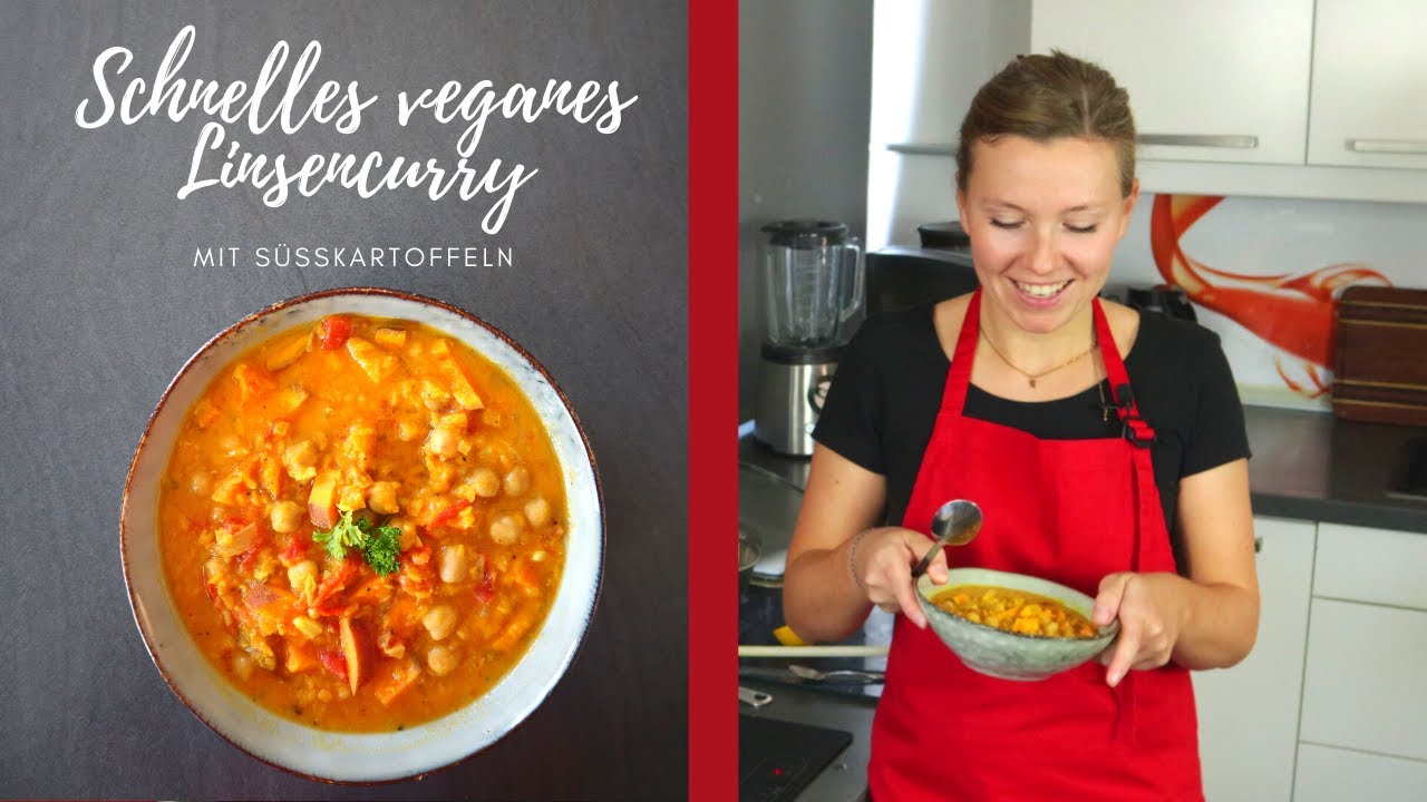 Veganes Linsencurry | G&uuml;nstige vegane Rezepte | schnell | einfach | lecker | Koch' vegan