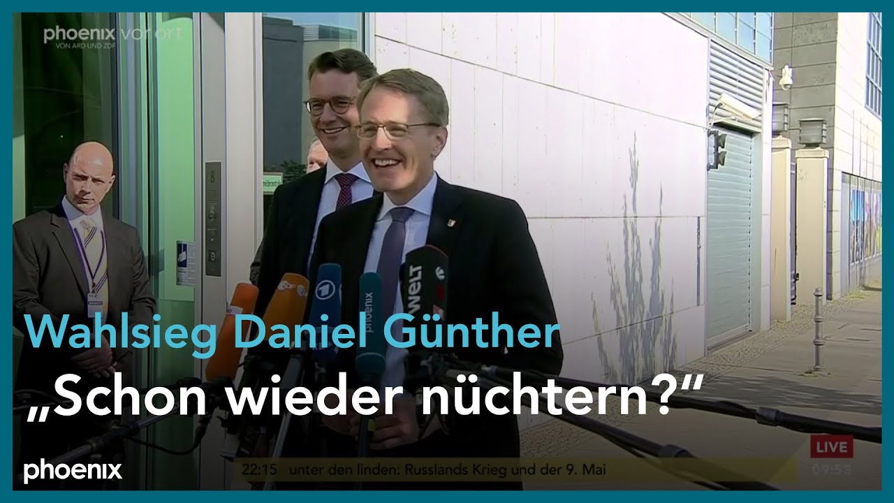 Statements der CDU zum Wahlsieg in Schleswig-Holstein am 09.05.22