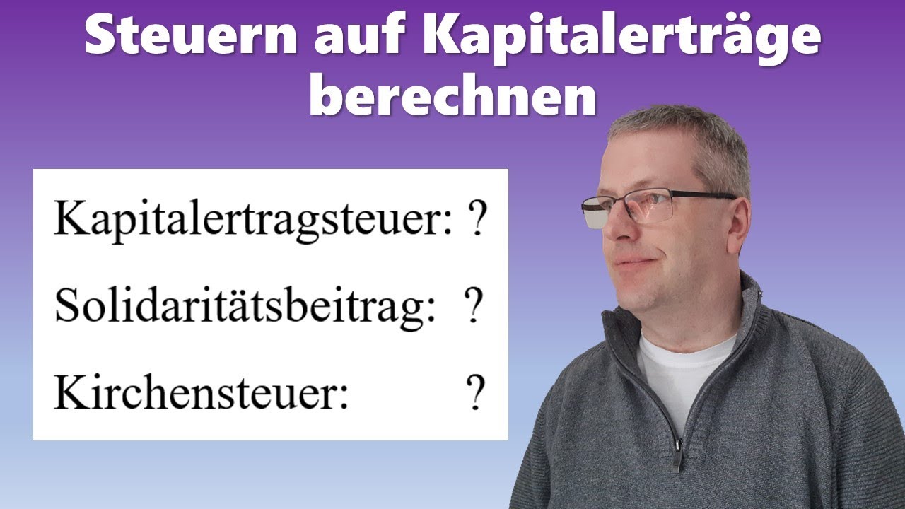 Besteuerung von Kapitalerträgen