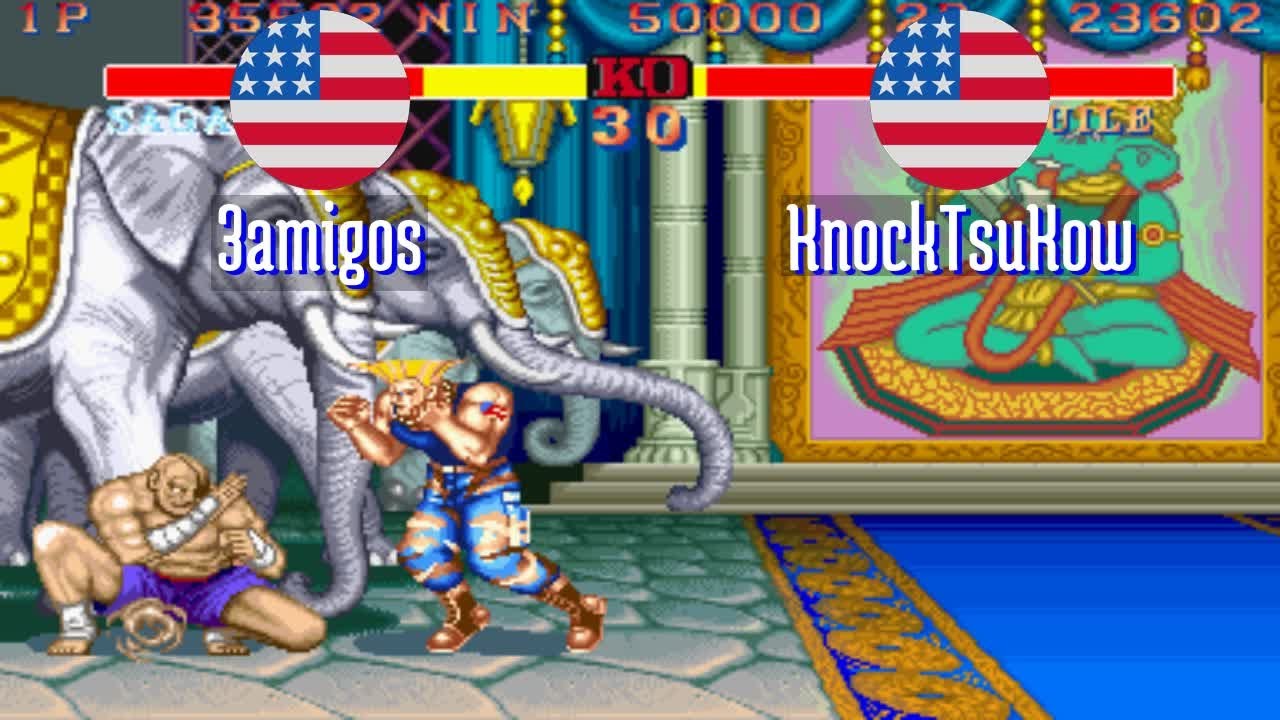 FT5 @sf2hf: 3amigos (US) vs KnockTsuKow (US) [Street Fighter II Hyper Fighting Fightcade] Feb 24