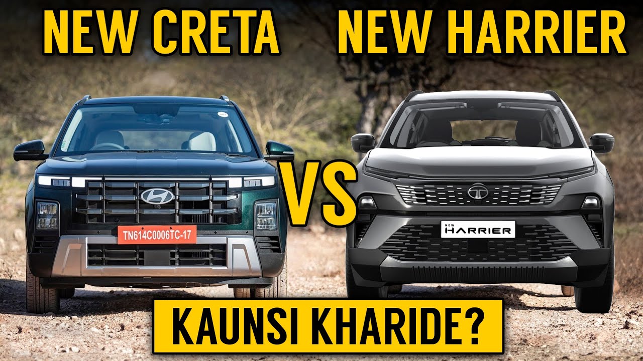 Creta 2024 Vs Harrier 2024 | Comparison | New Hyundai Creta Facelift VS Tata Harrier facelift