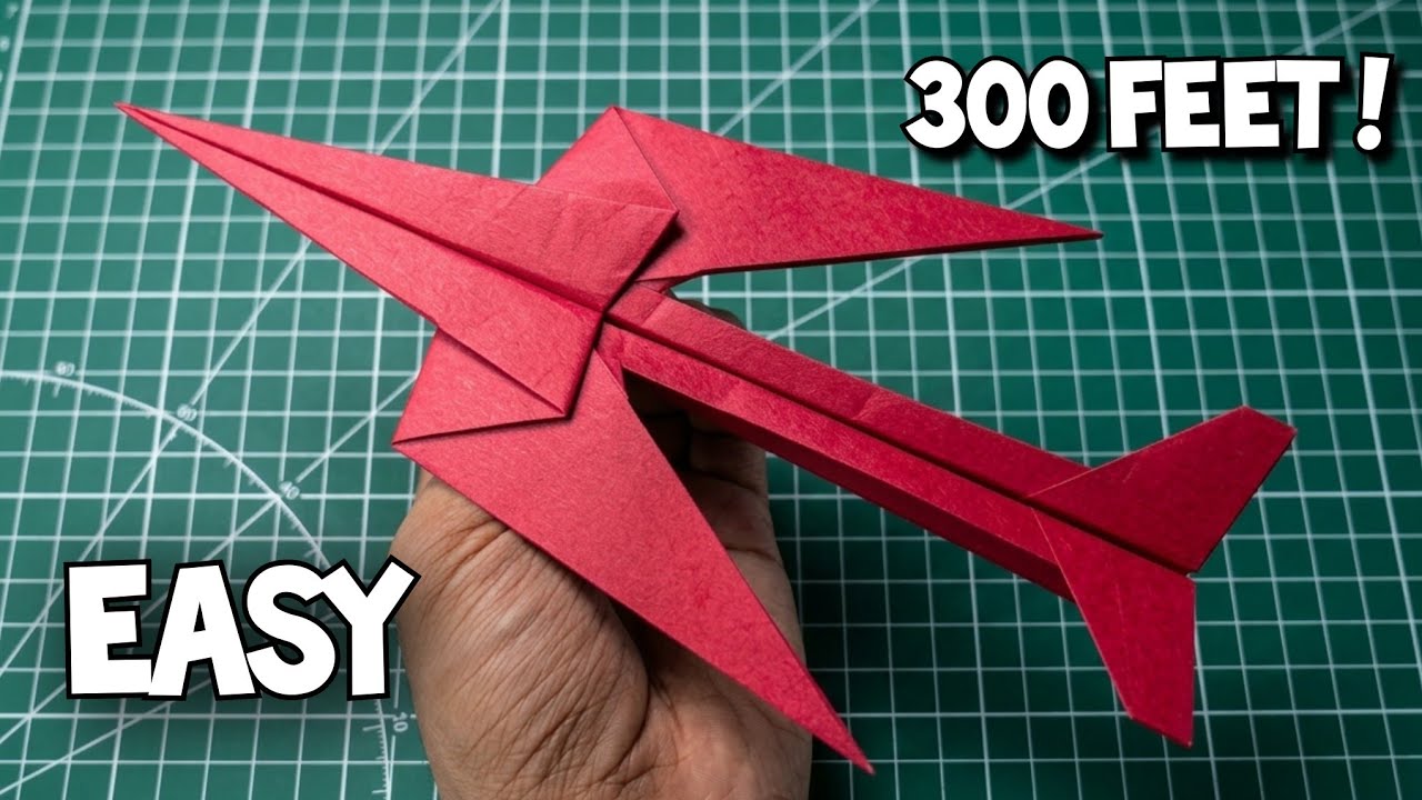 EASY Paper Plane that FLY FAR || How to Make Paper Airplane EASY that FLY FAR ||Super Sonic Plane