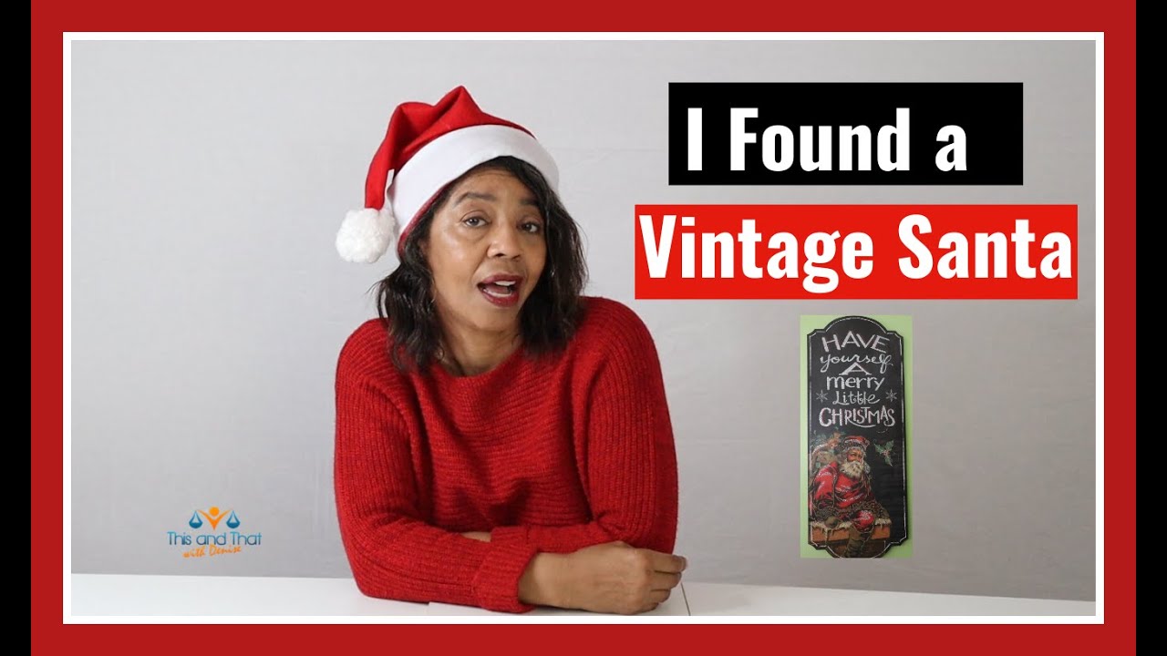 $5 Goodwill Challenge Christmas 2019 | Vintage Find? | Santa Love