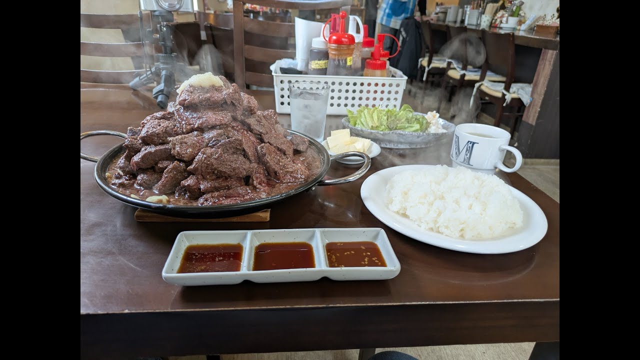 田上明さんのお店で前人未到の3kgステーキに挑戦！！