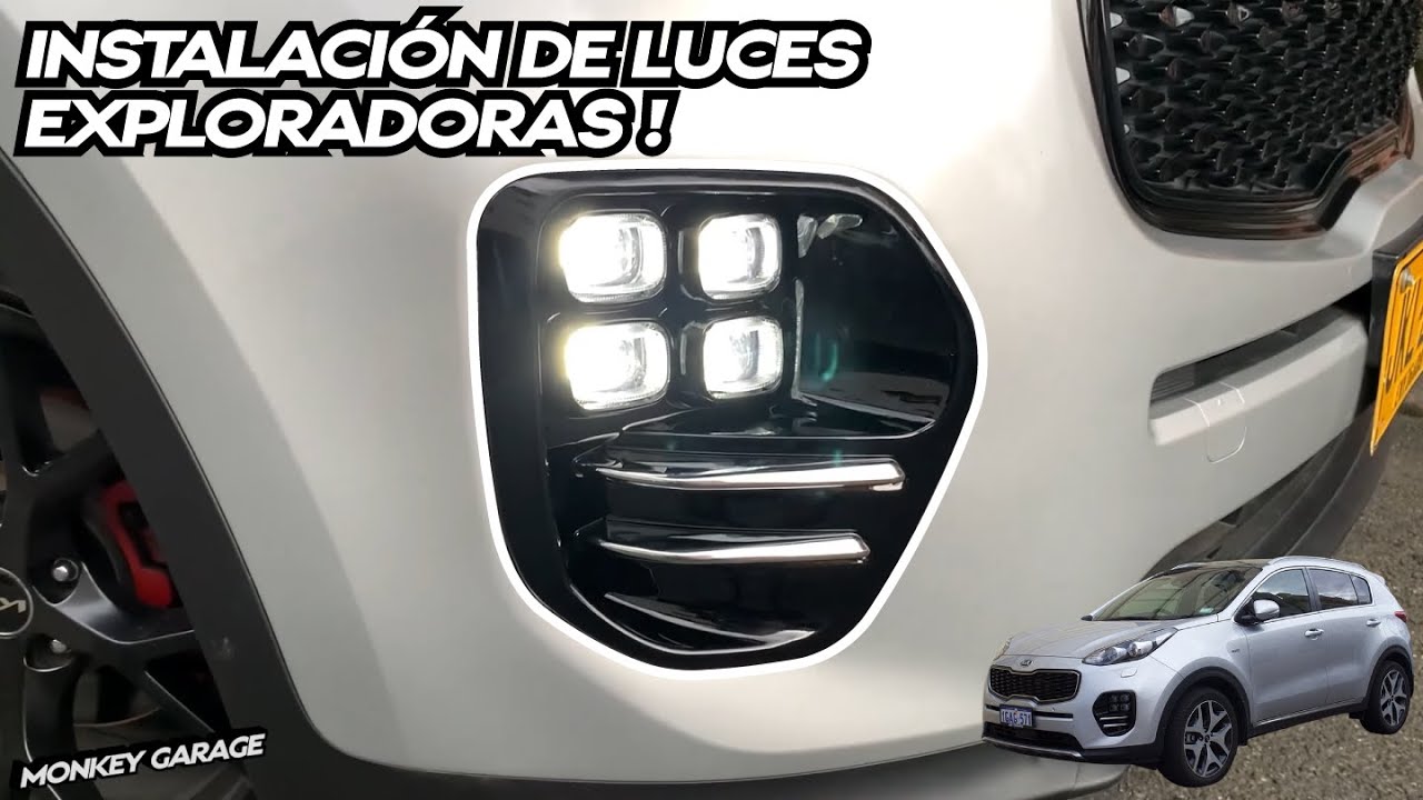 Instalación de luces exploradora Kia Sportage QL