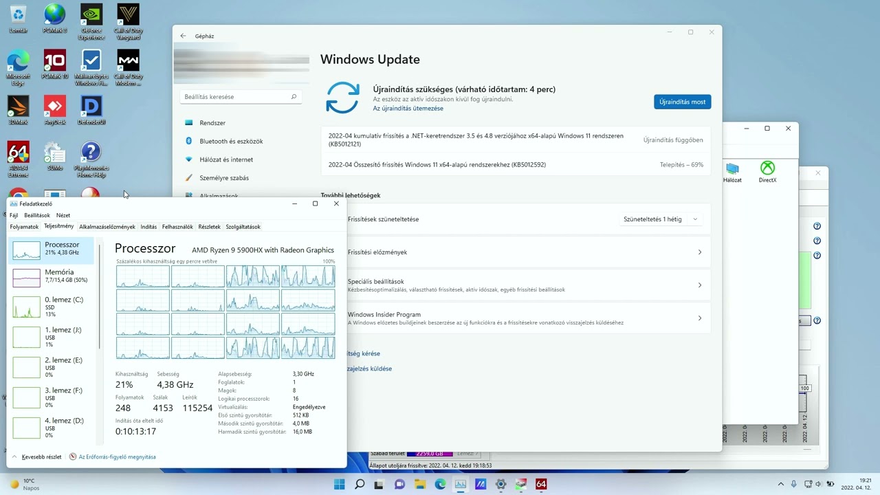 April 12, 2022&mdash;KB5012592 (OS Build 22000.613)
