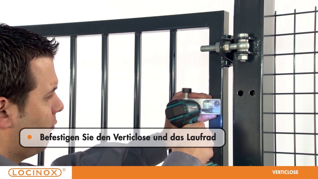 Locinox - Vertikale Türschliesser - VERTICLOSE - Installation Video