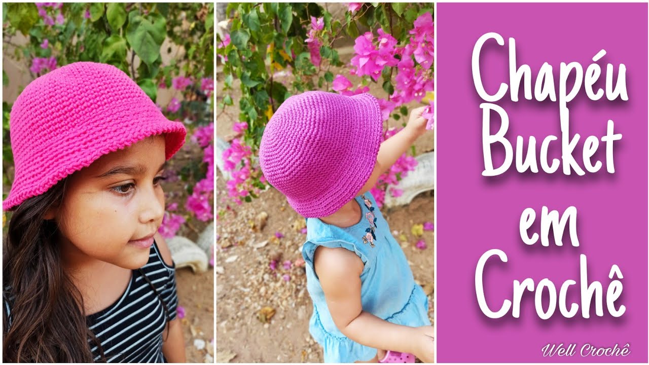 Chapéu Bucket em Crochê