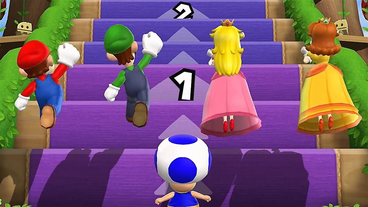 Mario Party 9 Step It Up ◆Mario vs Luigi vs Peach vs Daisy #587