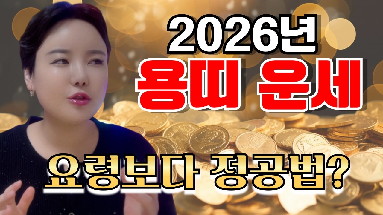 2026년 대박나는 용띠운세 ㅣ 요령보다 정공법이 더 필요한 한해