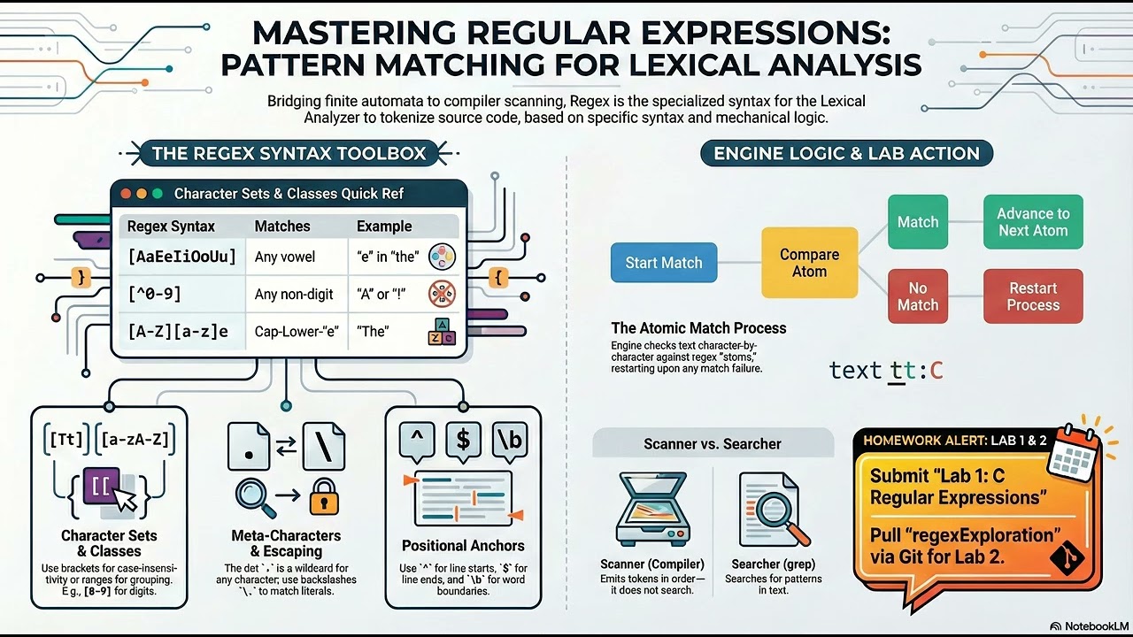 CS330 Class 7 Podcast: Regex Mechanics and the Scanner Mindset