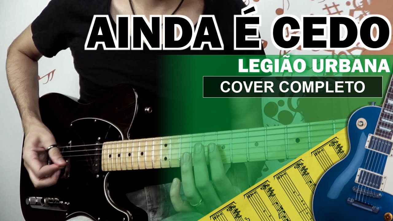 Ainda é Cedo | Guitarra Cover | Solo Original | Backing Track com Vocal 🎸 LEGIÃO URBANA
