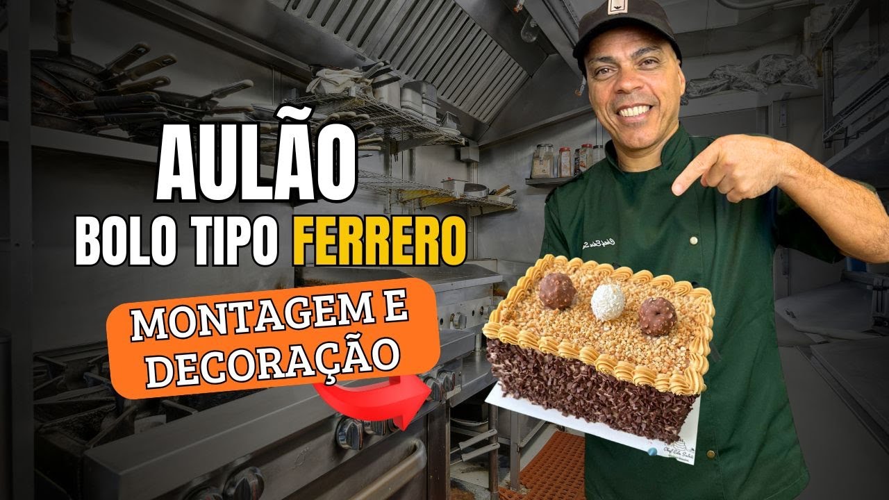 Bolo tipo Ferrero Rocher para corte (live)