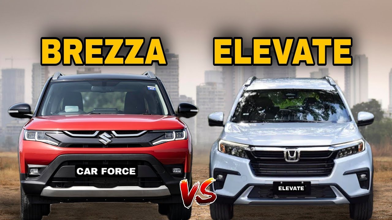 2023 Honda Elevate vs Maruti Suzuki Brezza - Which is better❓️