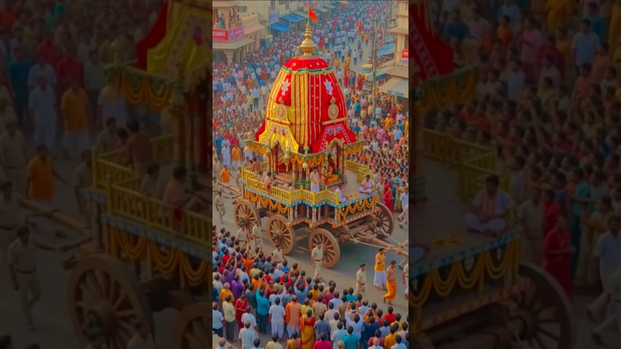 Divine journey of Lord jaganath: Rath yatra puri🚩🌹 #mahparbhu &hearts;️🙏