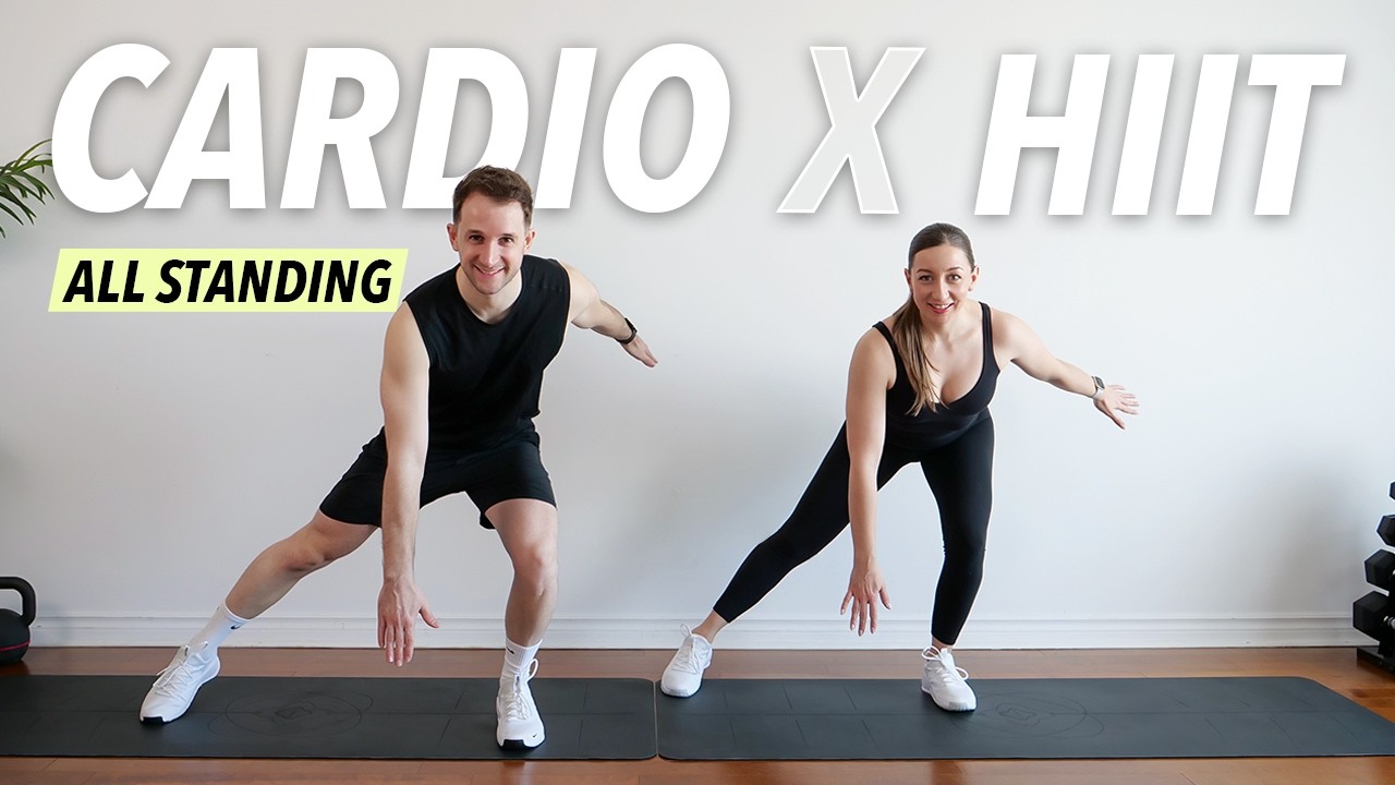 30 Min INTENSE HIIT Workout - ALL STANDING (Full Body, No Equipment)