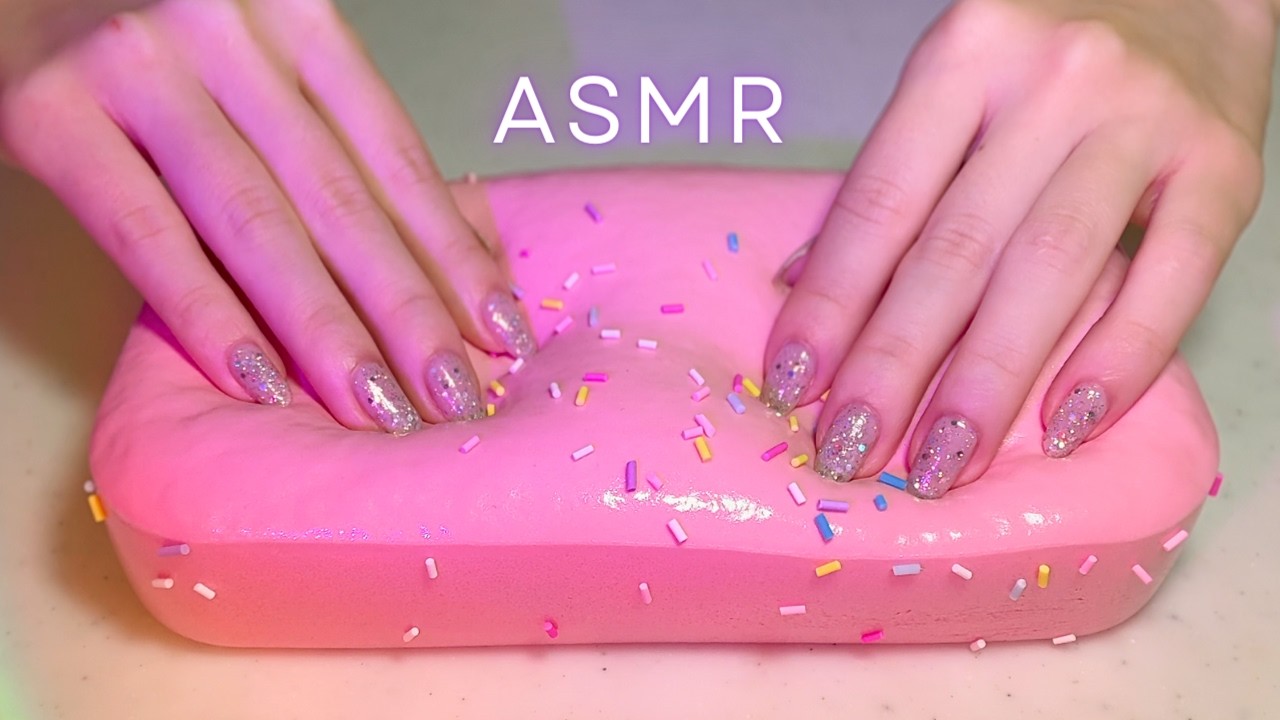 ASMR Squishy🍞 Soft, Sticky & Satisfying Sounds🩵 [ with background music ]