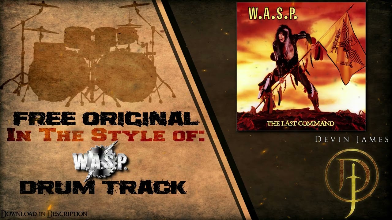 W.A.S.P. Style Drum Track | 135 BPM | Free WAV Download