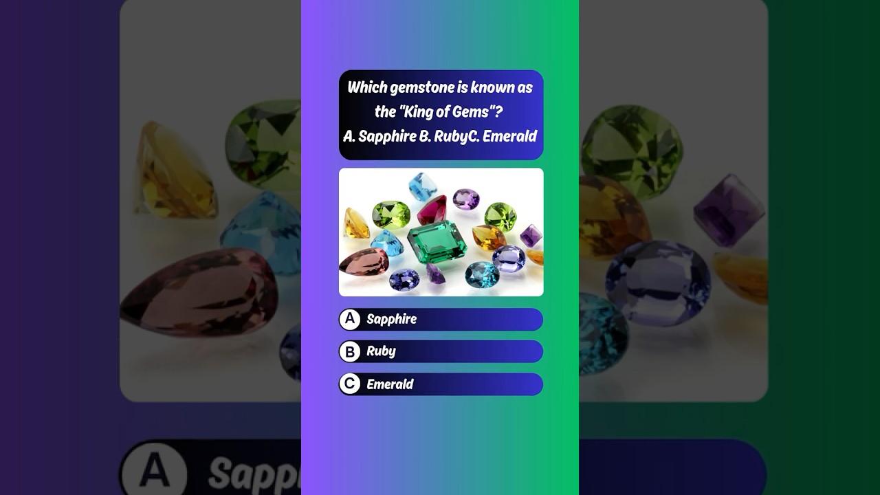 Trivia Challenge 🧠 Gemstone Quiz 💎 