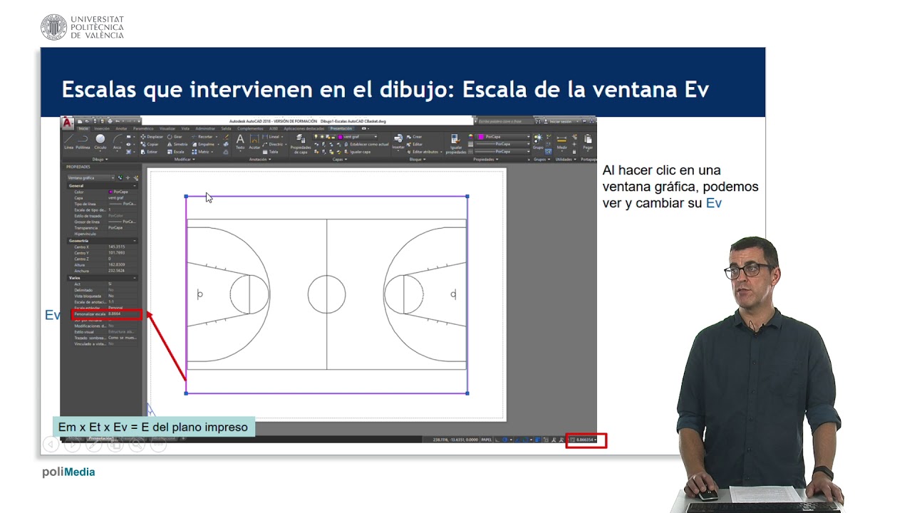 AutoCAD 2018. Manejo de escalas para impresión de planos |  | UPV