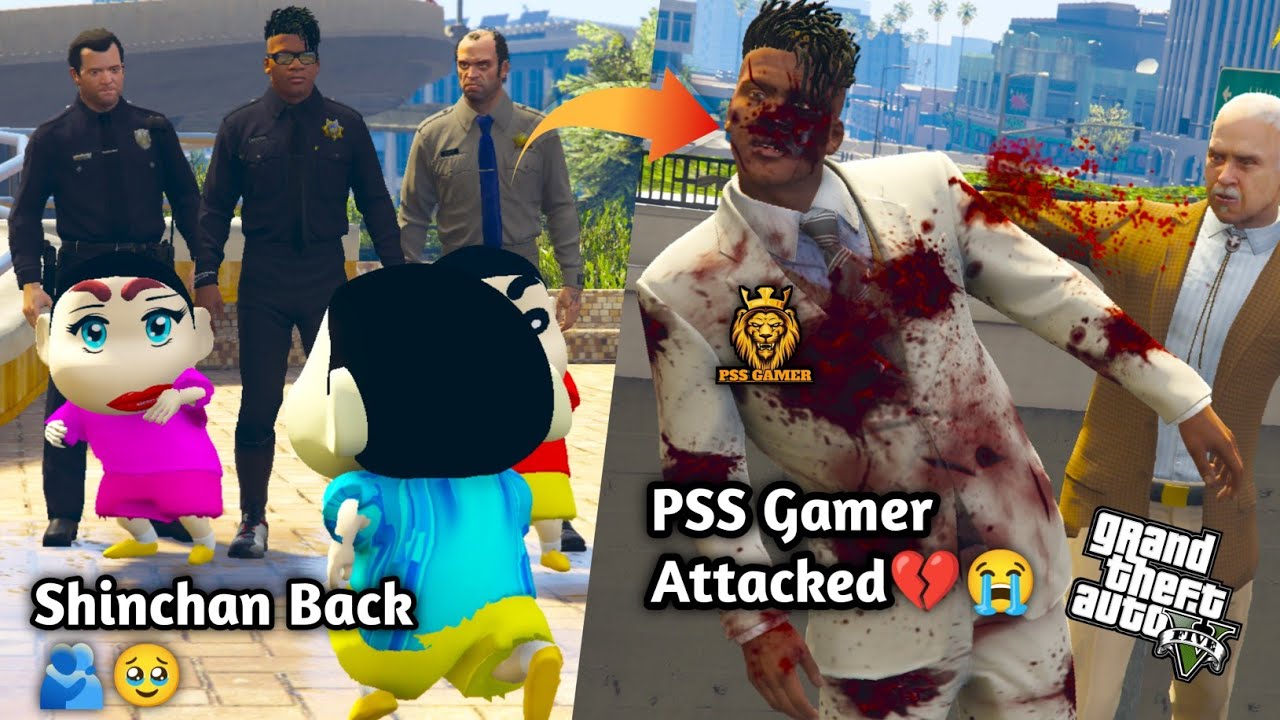 GTA 5: Shinchan Back To Franklin 🥹🫂PSS Gamer Attacked By Duggan😭💔||Ps Gamester||PSS Gamer||
