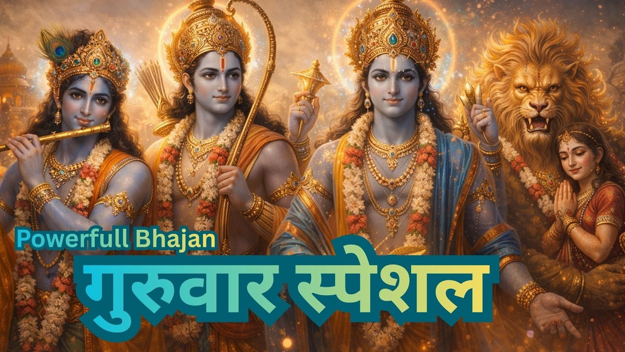 गुरुवार का सबसे प्यारा भजन 🌼 | Vishnu Krishna Ram Narasimha Bhajan | Peaceful LoFi | Spiritual Music