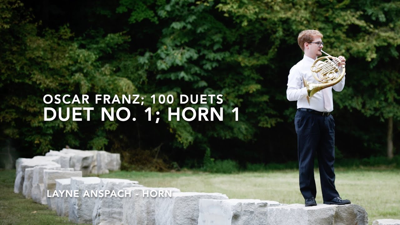 Oscar Franz: Duet No. 1, Horn 1; 100 Duets