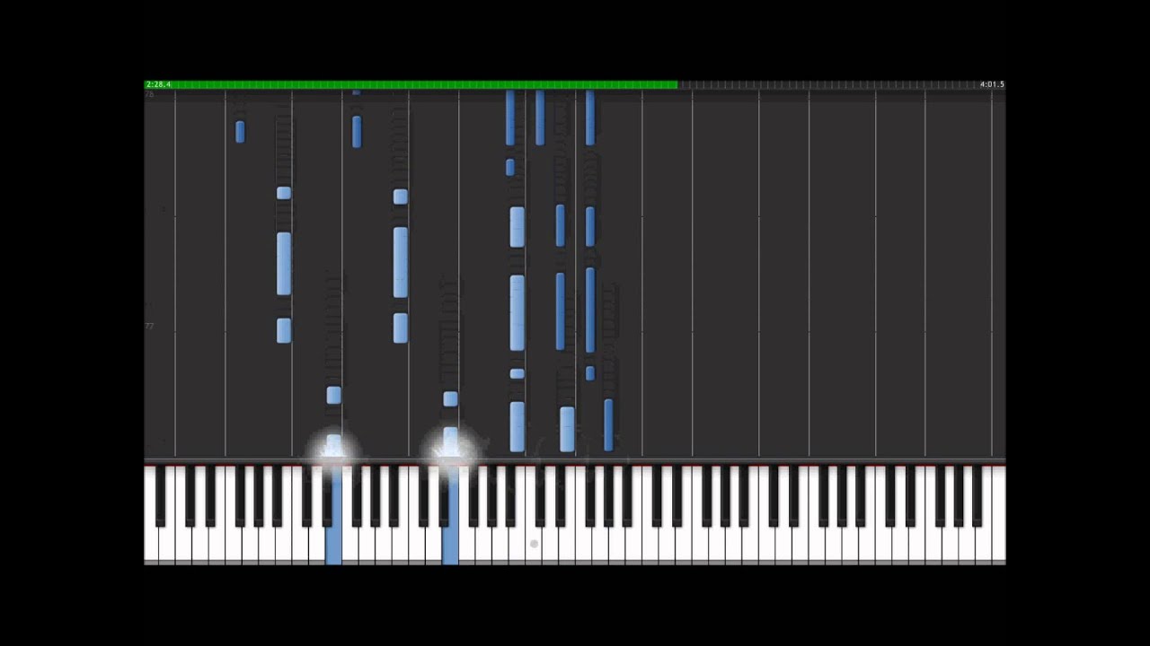 Coldplay - Swallowed in the Sea - Piano Instrumental Cover and Synthesia Tutorial
