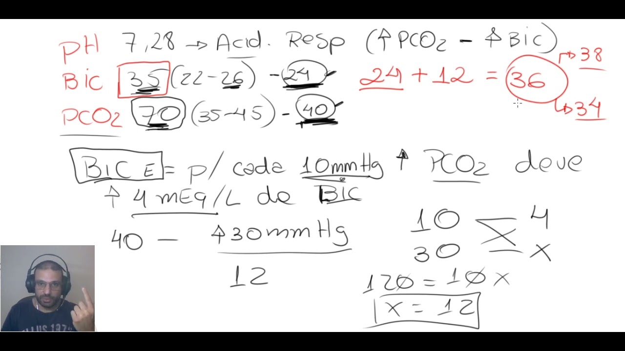 GASOMETRIA ARTERIAL - AULA 3 - CALCULO DAS COMPENSAÇÕES.