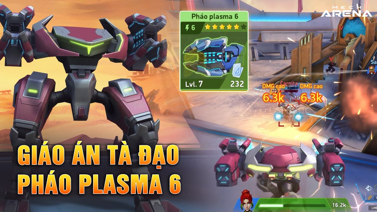 Chăn Gà CỰC GẮT với Pháo Plasma 6 Nâng cấp 5 sao😯| Mech Arena