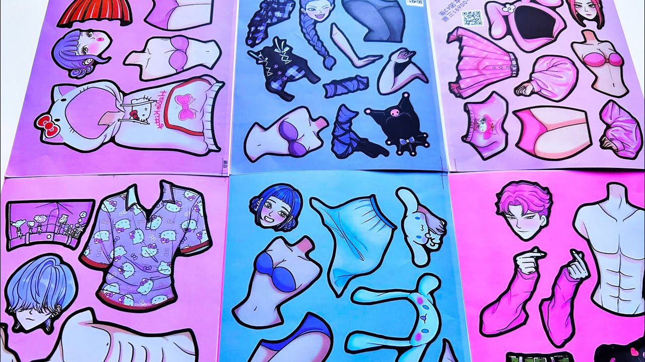 [💥Paper DIY 💖] K-pop demon hunters 💎Sticker book | ASMR