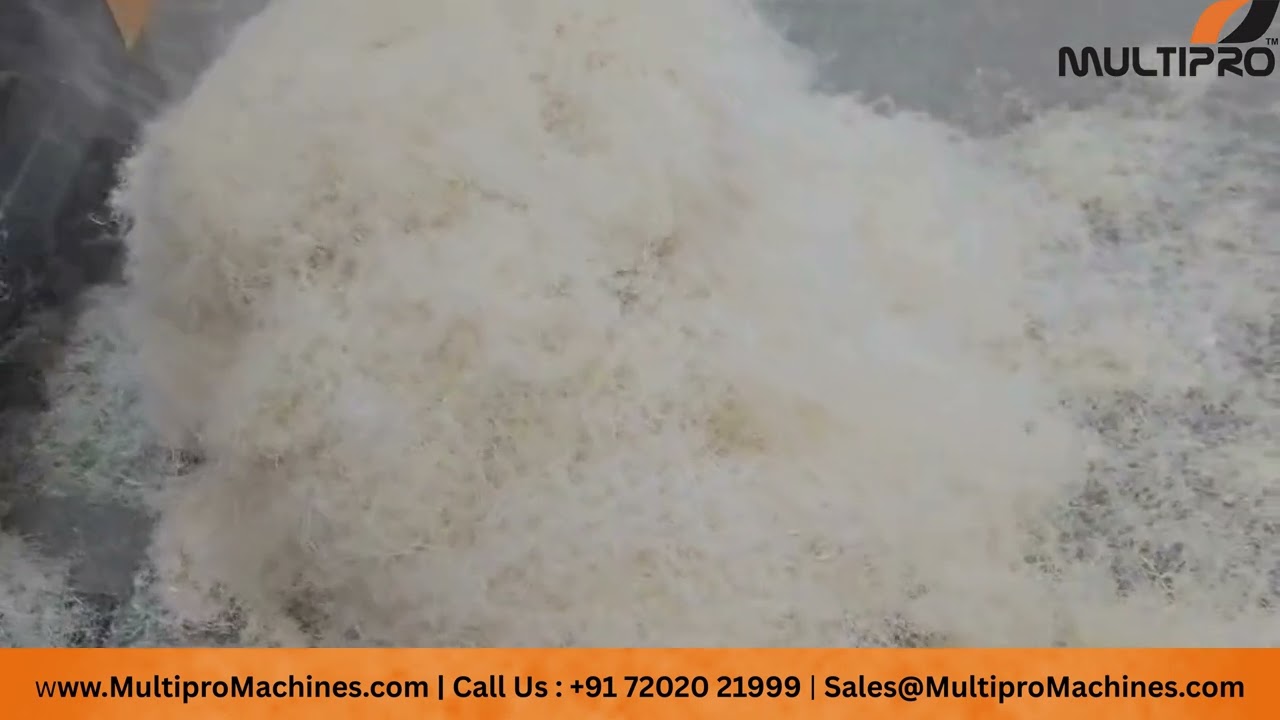 Hemp fiber opening machine by Multipro Machines