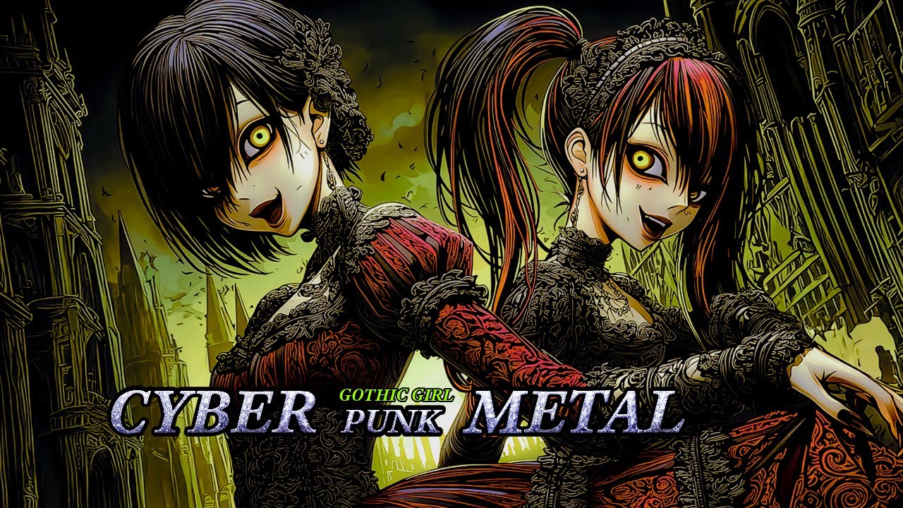 Dark Gothic Girl – Cyberpunk glitch Metal / Study & Focus Music Vol.4